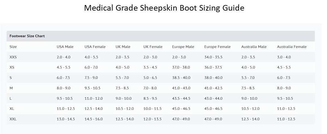 Boot Size Guide